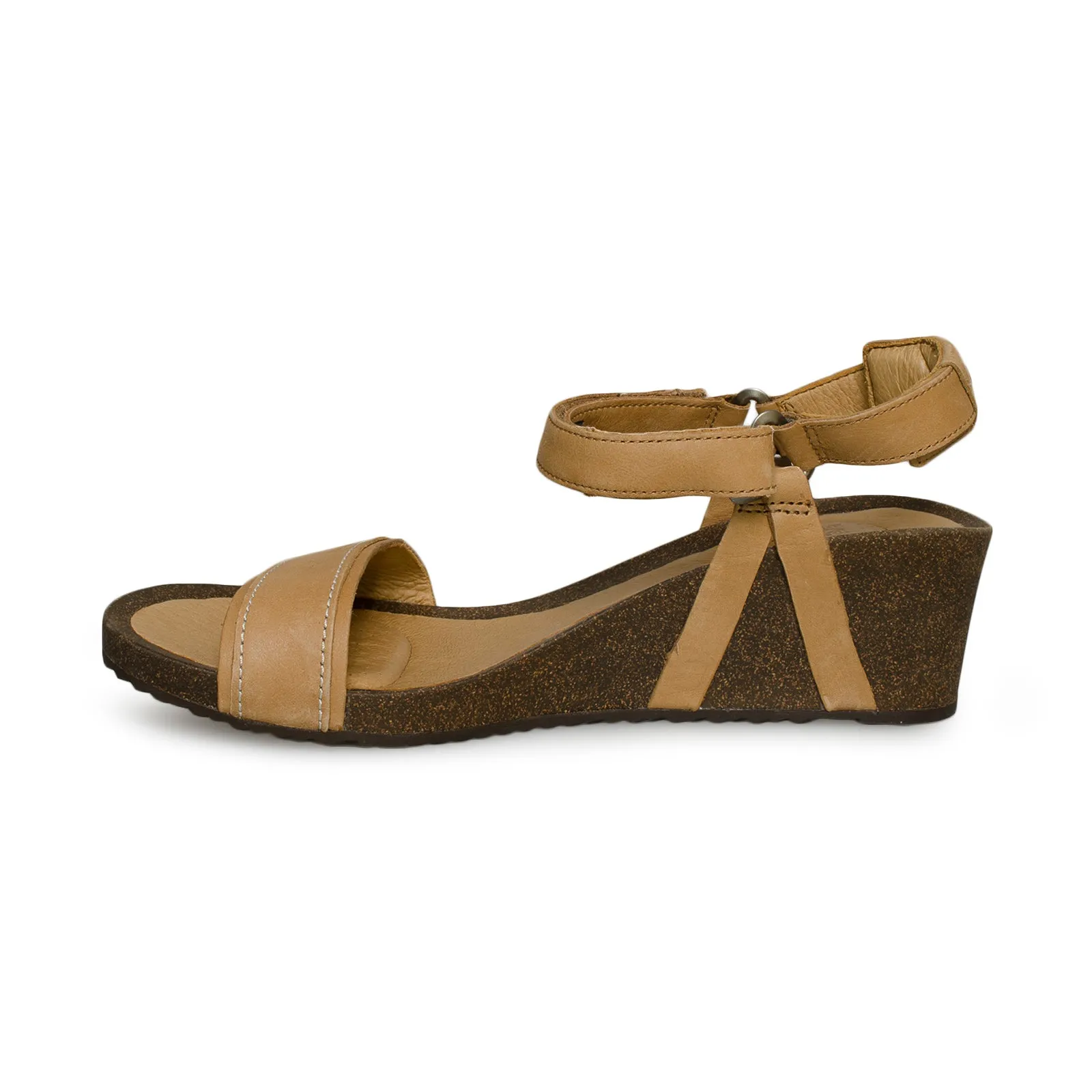 Teva Ysidro Stitch Wedge Tan Sandals